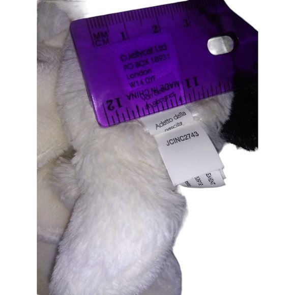 Jellycat Bashful Puppy White Stuffed Dog Cream Lovey Baby Security Blanket - Picture 6 of 7